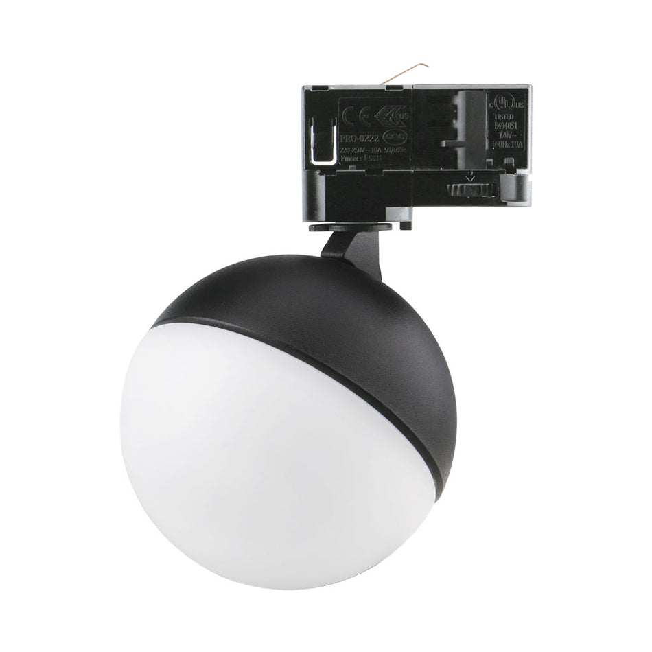 Moon 6W/9W Dimmable Three Circuit Track LED Opal Matt White / Tri-Colour