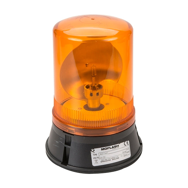 Moflash Beacon Rotating H1 x 70W 24V DC IP65 Wall or Surface Mount Lens Amber***EMAIL/TEXT FOR PRICING***