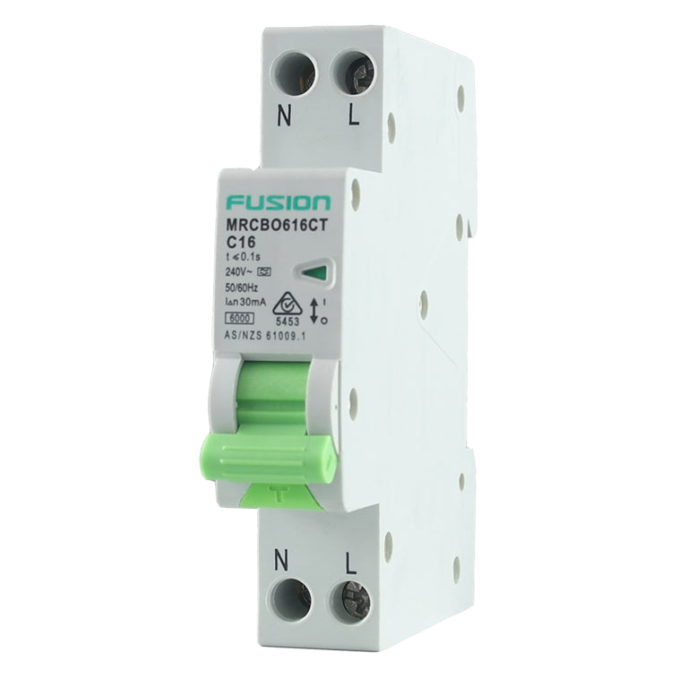 RCBO 1 Pole Combo 6kA 250V AC 16A Type A