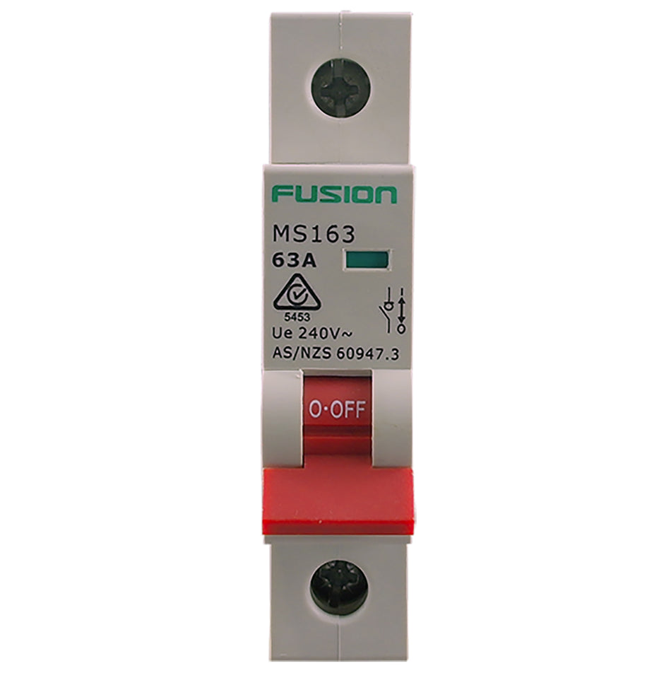 Main Switch Single Pole 240V AC 63A