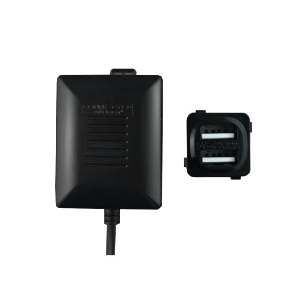 Dual USB Charger Mechanism – FAST CHARGE BLACK