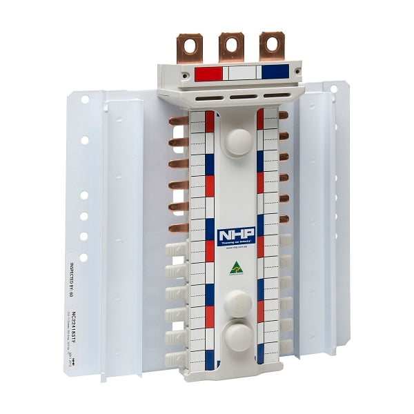 NHP POWERMAX DIN T NCH Busbar Chassis 400A 12 Way 27mm 3Pole Top Feed***EMAIL/TEXT FOR PRICING***