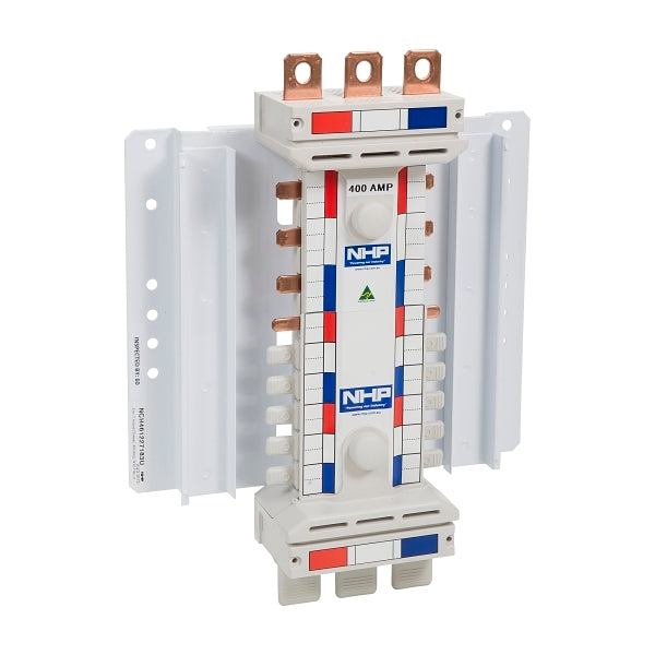 NHP POWERMAX DIN T NCH Busbar Chassis 400A Hybrid 12 Way 27mm 42 Way 18mm 3Pole Universal***EMAIL/TEXT FOR PRICING***