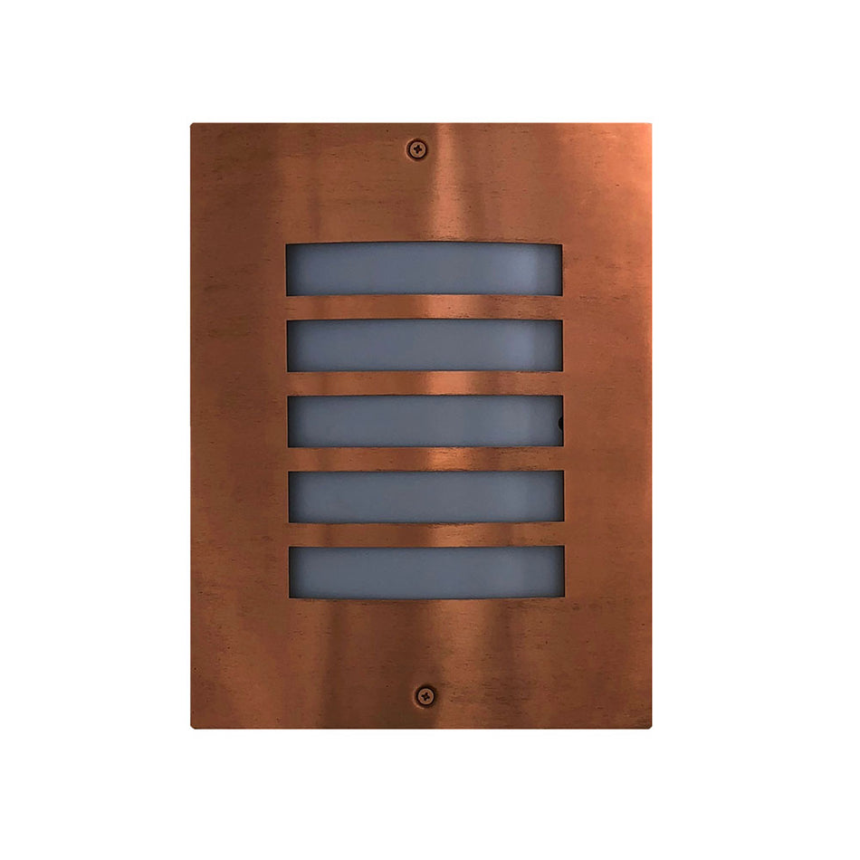 Ned 1 Light Grilled Wall Light Copper