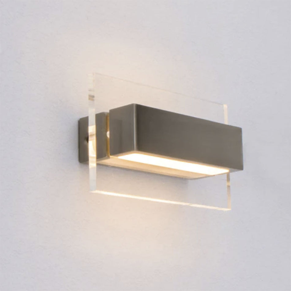 New York 6W LED Wall Light Satin Nickel / Warm White