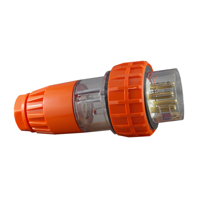 IP66 4 Pin Straight Plug – 500V AC 20A