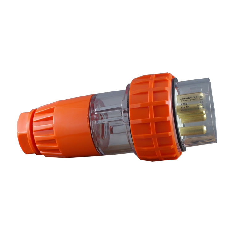 IP66 5 Pin Straight Plug – 500V AC 32A