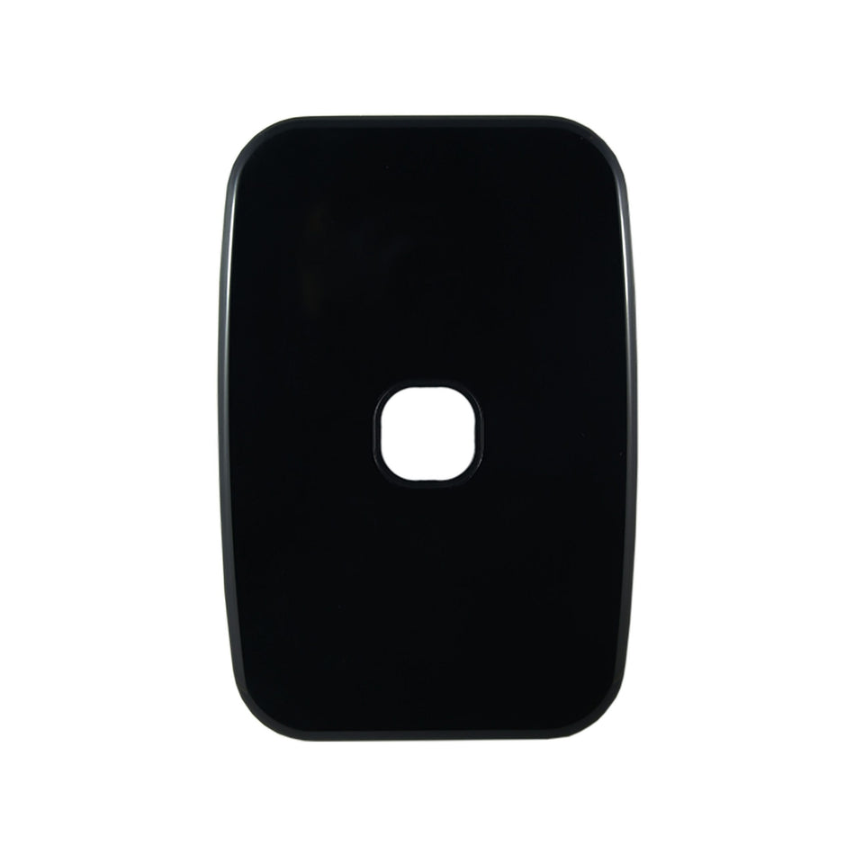 Grid Plate 1 Gang – BLACK