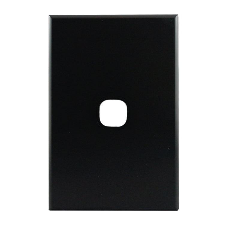 Grid Plate 1 Gang – MATTE BLACK