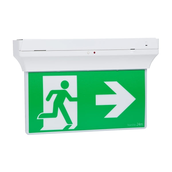 Stanilite Nexus LX Platinum Exit Lighting LED Edgelit Quickfit Pictograph***EMAIL/TEXT FOR PRICING***