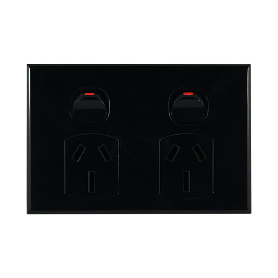 Double Power Point 15A – BLACK