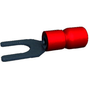 FORK TERMINAL RED D/GRIP 3MM FORK 0.5MM²-1.5MM²