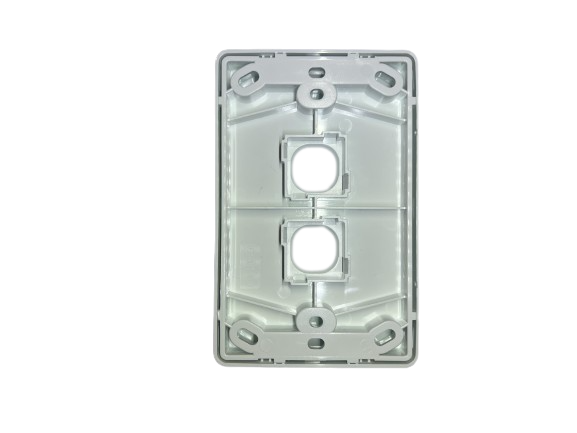 NLS 30602 | 2 Gang Switch Plate Only ' Classic' Style ' White