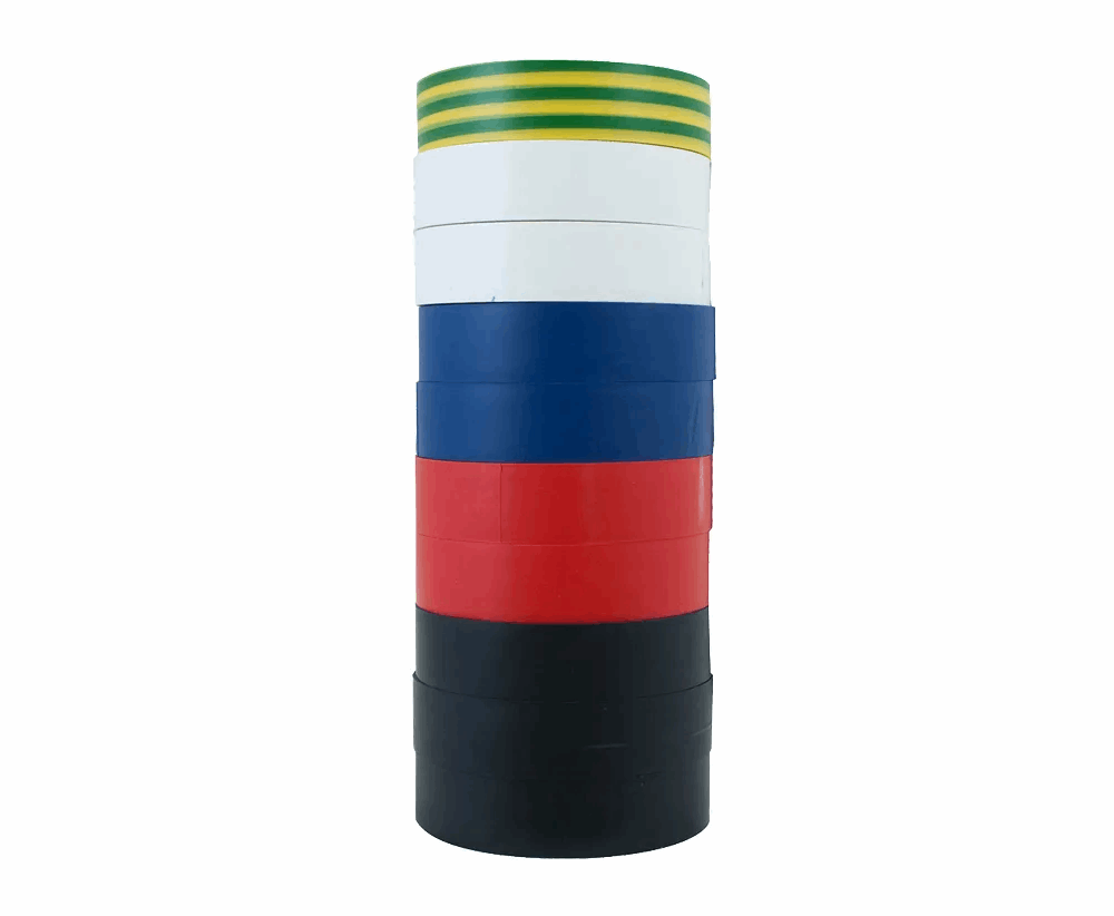 Insulation Tape - Rainbow 10 Rolls