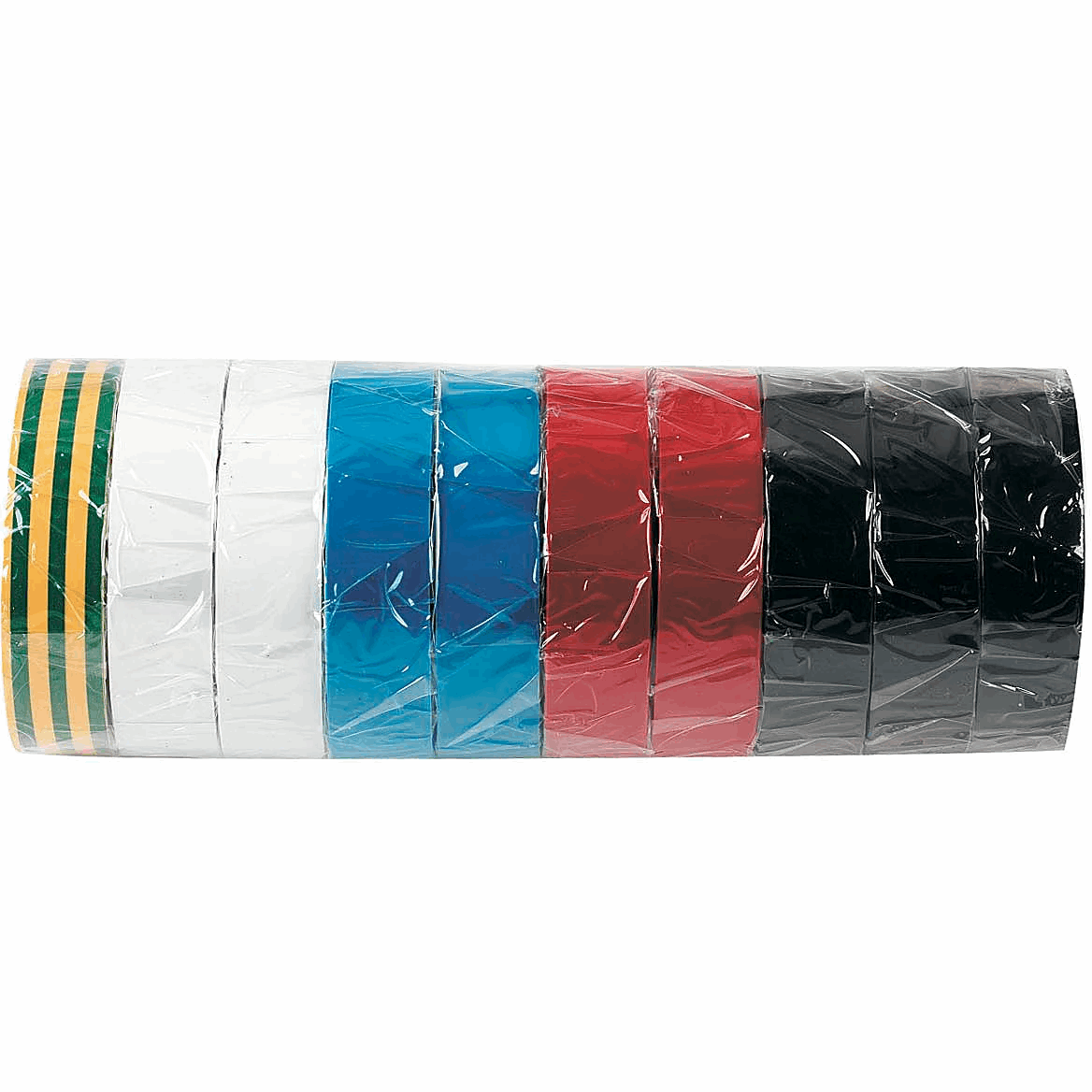 Insulation Tape - Rainbow 10 Rolls