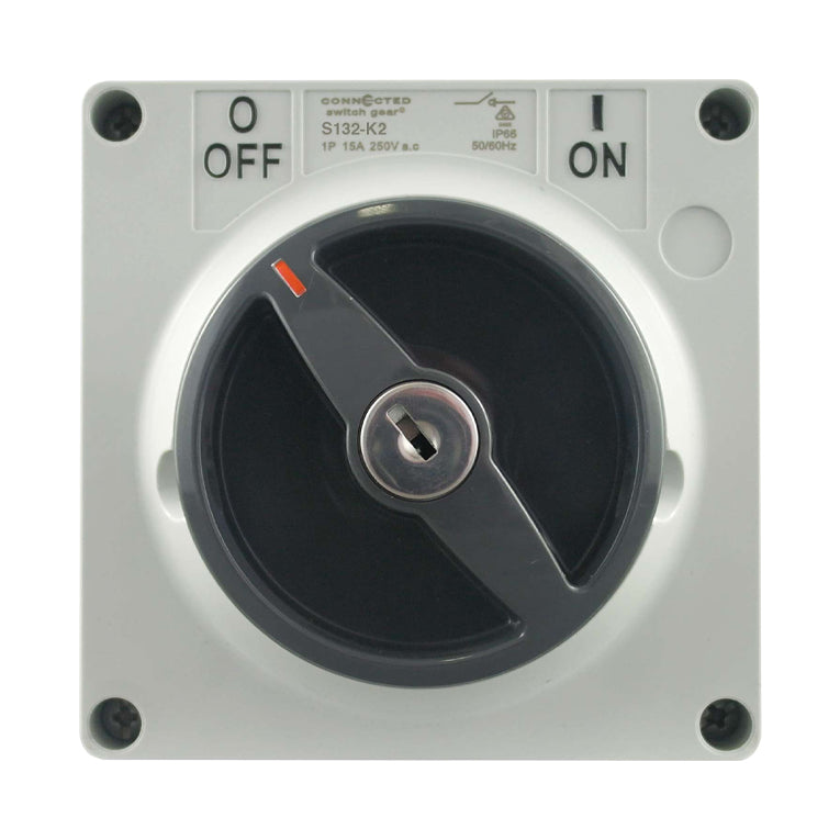 IP66 Isolating Switch Key Operated 3 Pole 500V AC 63A