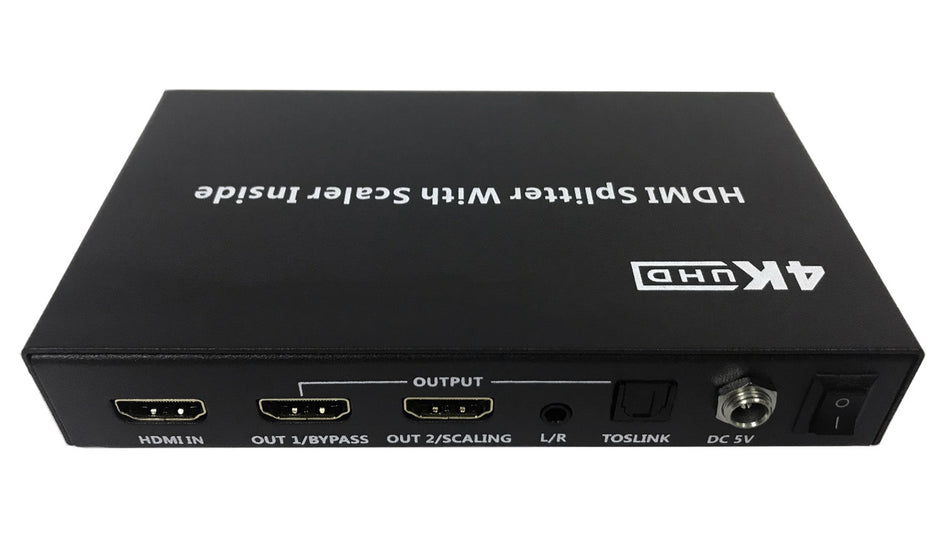 ProquipDigital 1 in 2 Out HDMI Splitter with Upscaling to 4K @ 60Hz