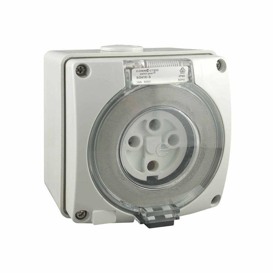 Socket Outlet 4 Pin 50A 250V IP66