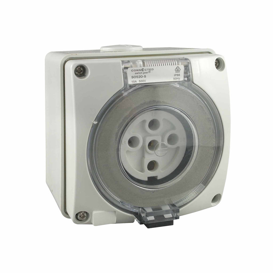 Socket Outlet 5 Pin 50A 500V IP66