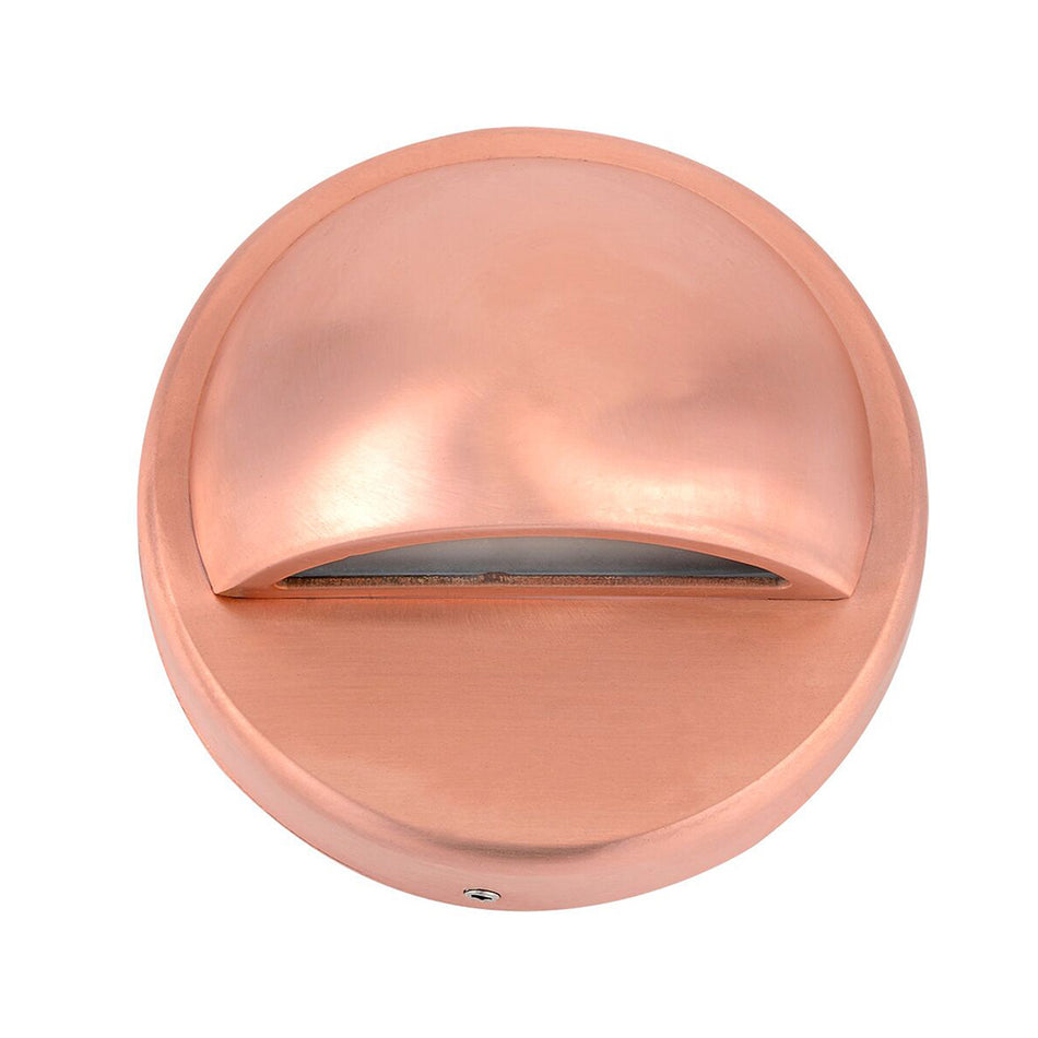 Surface Mounted 12V 3W LED Eyelid Step Light 316 Copper / Warm White