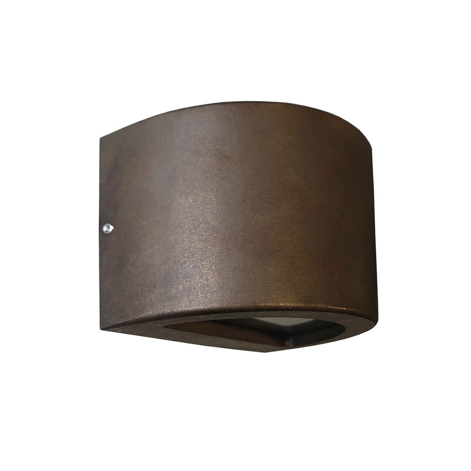 Surface Mounted Curved 12~24V AC / DC G4 Step Light Antique Bronze IP54