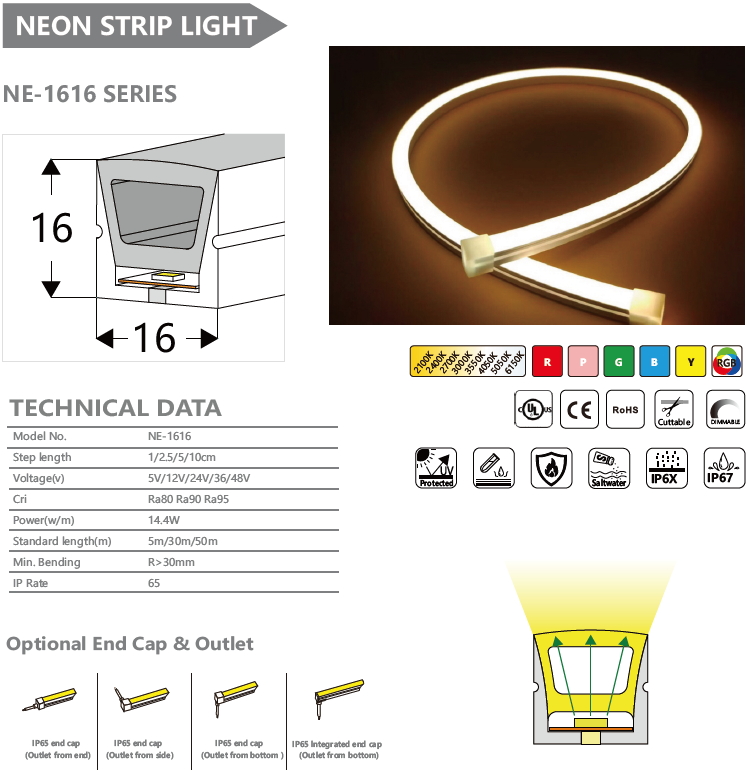 NE-1616系列霓虹灯条