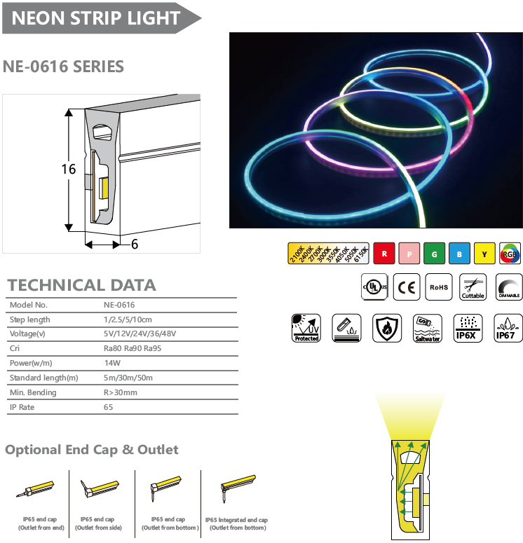 NE-0616系列霓虹灯条