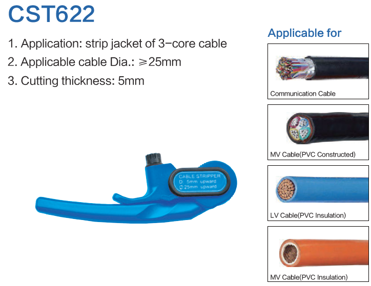 CST622 电缆护套剥除器