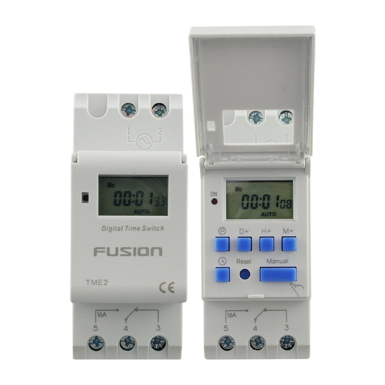 Electronic Timer 2 Pole Din Rail Mount