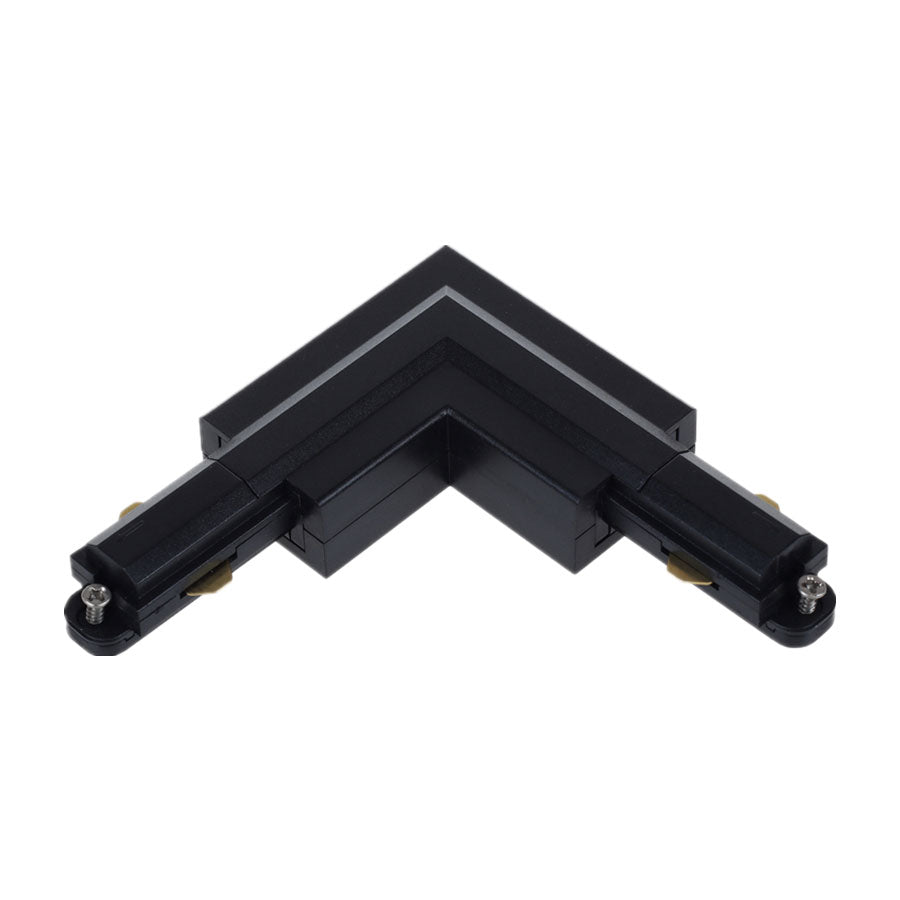 Track Single Circuit 3 Wire L-Piece Left Connector Black