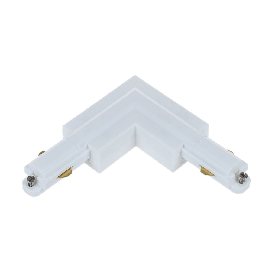 Track Single Circuit 3 Wire L-Piece Left Connector White