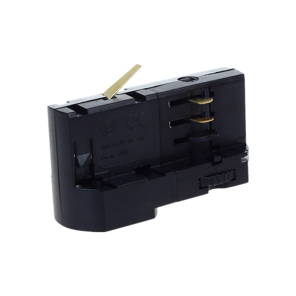 Track 3 Circuit 4 Wire Track Adaptor Small Black