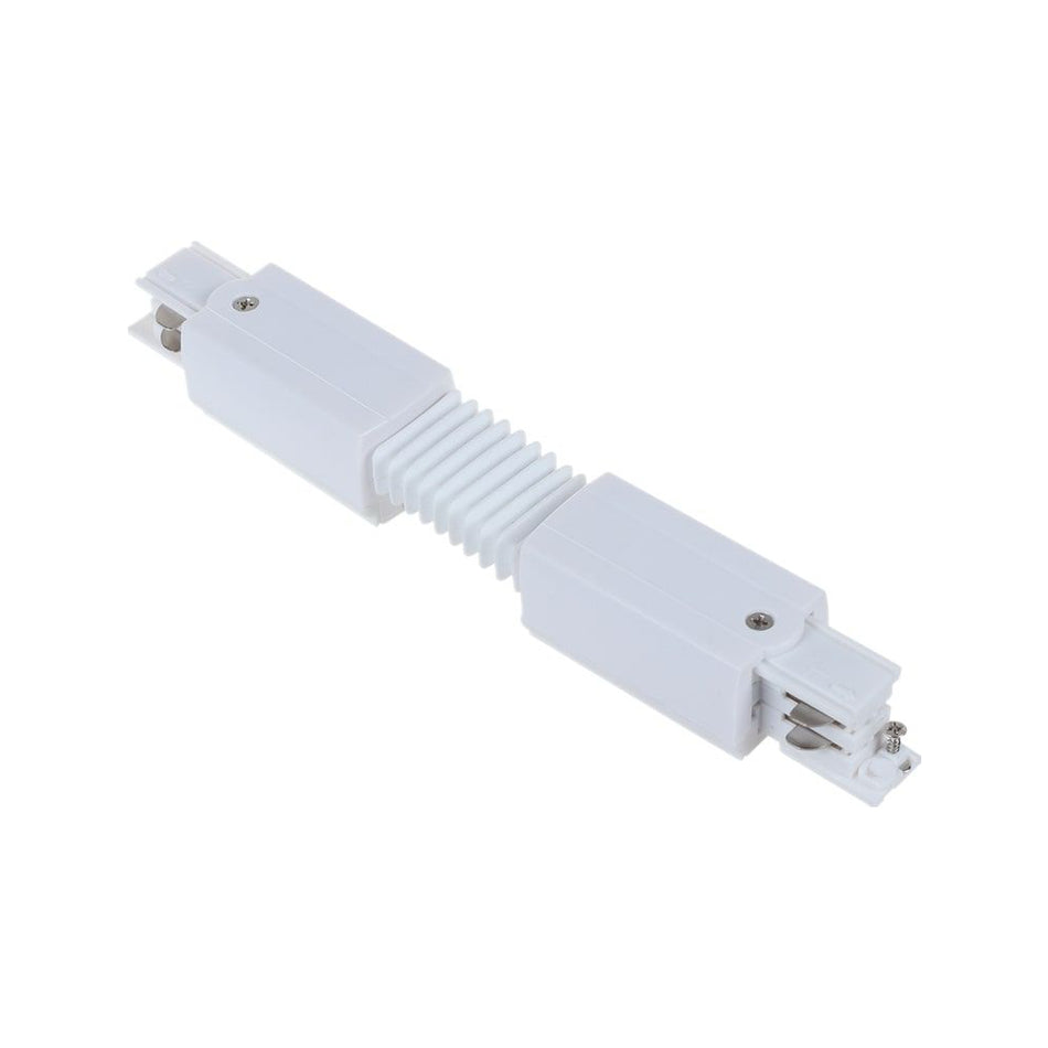 Track 3 Circuit 4 Wire Flexible Connector White