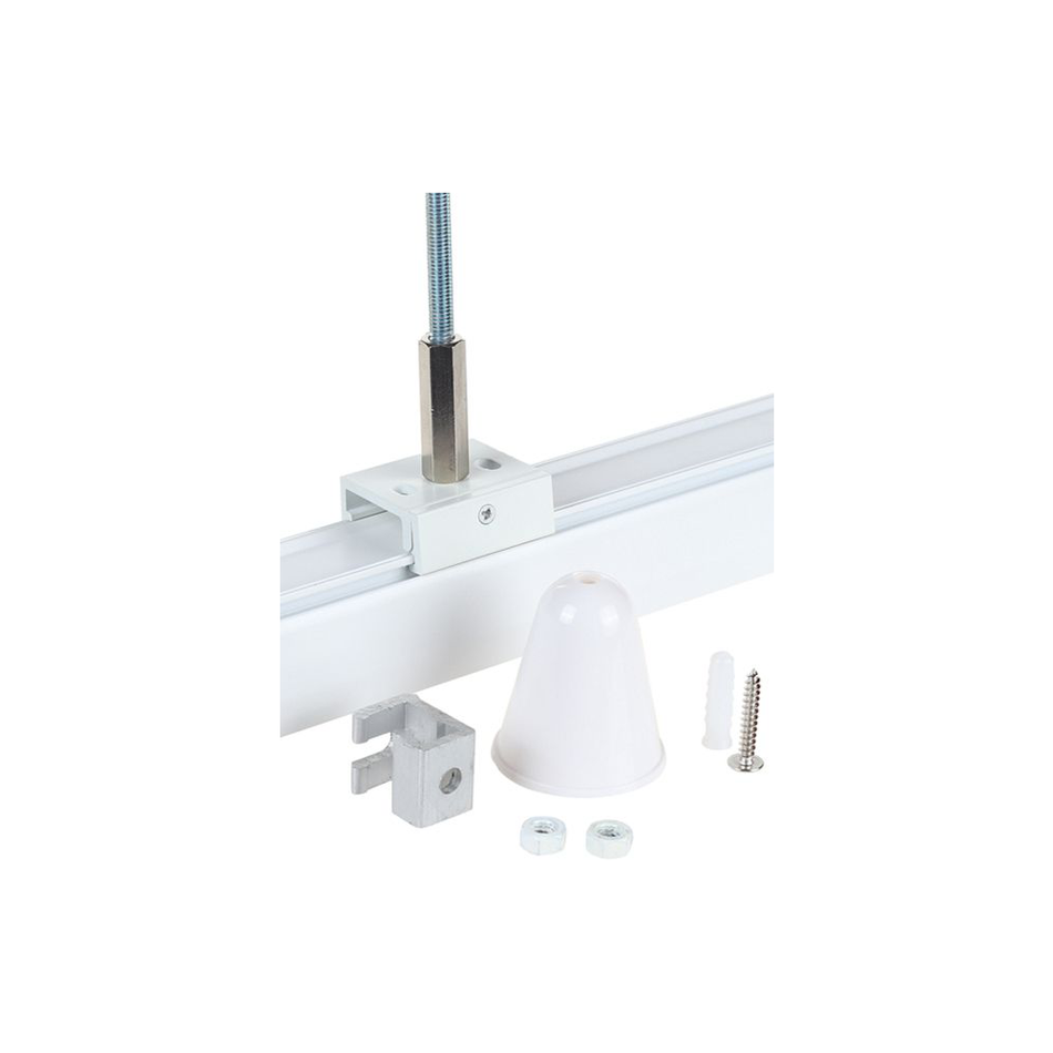 Track 3 Circuit 4 Wire Track Suspension Mount Rod Kit White