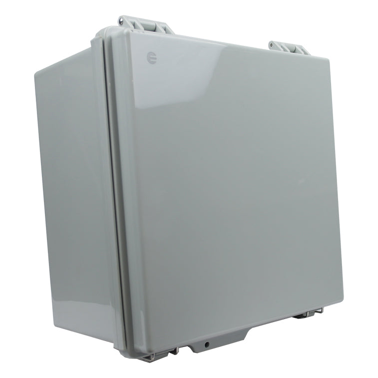 IP65 Weatherproof Enclosure 300 x 300 x 180mm Grey Hinged Cover