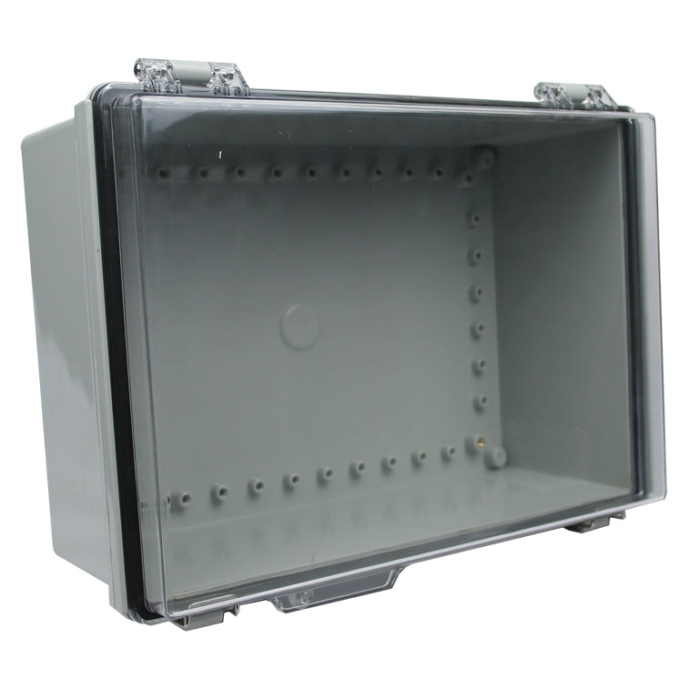 IP65 Weatherproof Enclosure 350 x 250 x 150mm Clear Hinged Cover