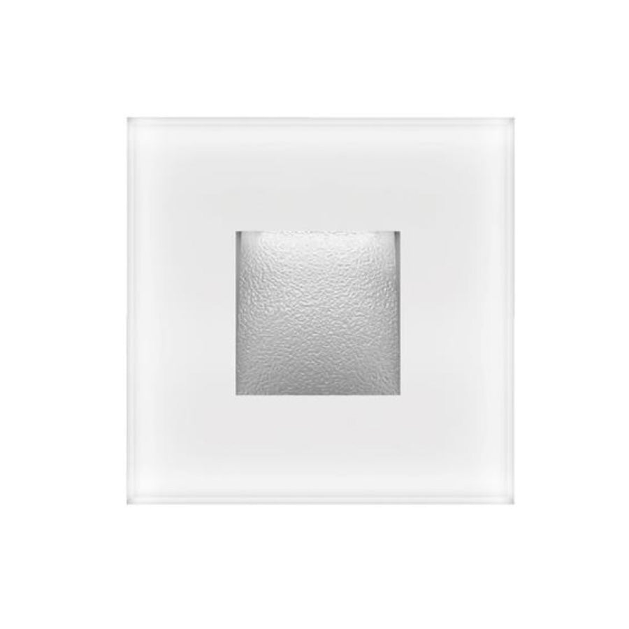 Zone 2W LED 240V Square Recessed Light / White