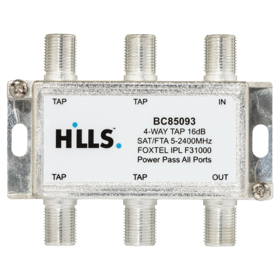 Hills Antenna BC85093 4-Way 16dB 2.4GHz Tap