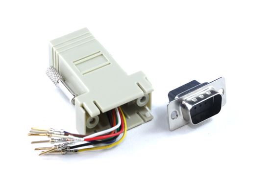 RJ45F to DB9M Adaptor