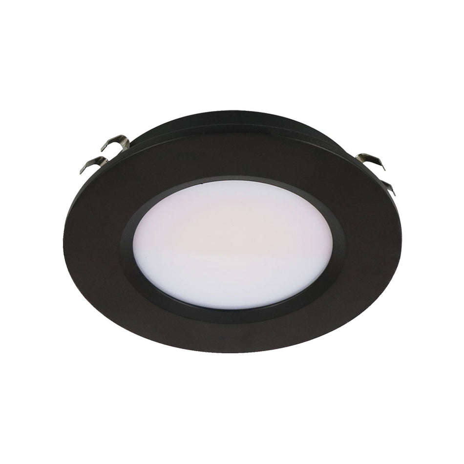 Astra 3.6W 12V DC Dimmable LED Recessed / Surface Mounted Cabinet Light Black / Tri-Colour