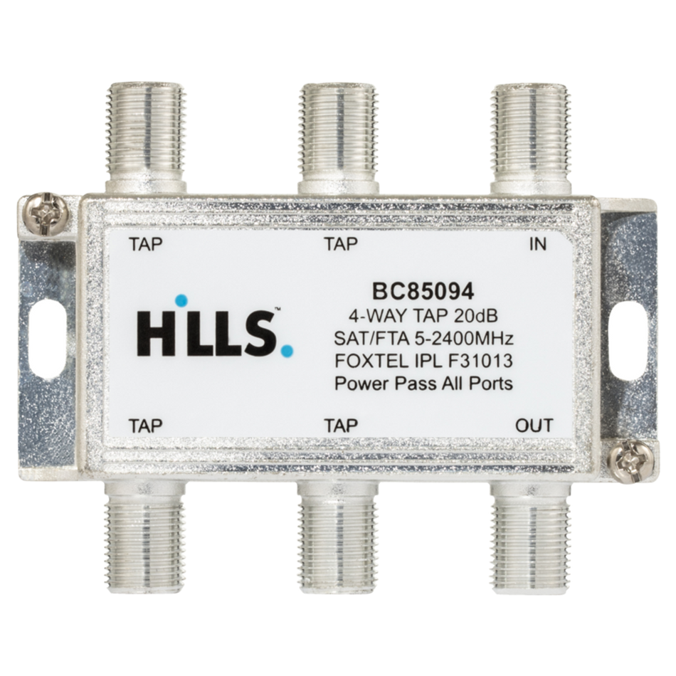 Hills Antenna BC85094 4-Way 20dB 2.4GHz Tap