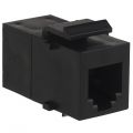 Cat 5E RJ45 Snap In Keystone Coupler Black | Pack of 10