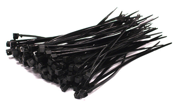 Cable Ties - Nylon 380mm(L) x 7.6mm (W) Black | Bag of 100