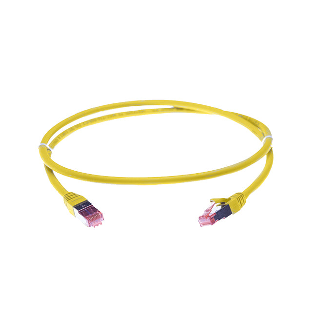 0.75m CAT6A S/FTP LSZH Ethernet Network Cable | Yellow