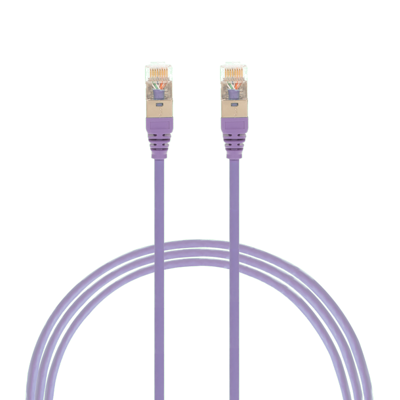 3m CAT6A RJ45 S/FTP THIN LSZH 30 AWG Network Cable | Purple