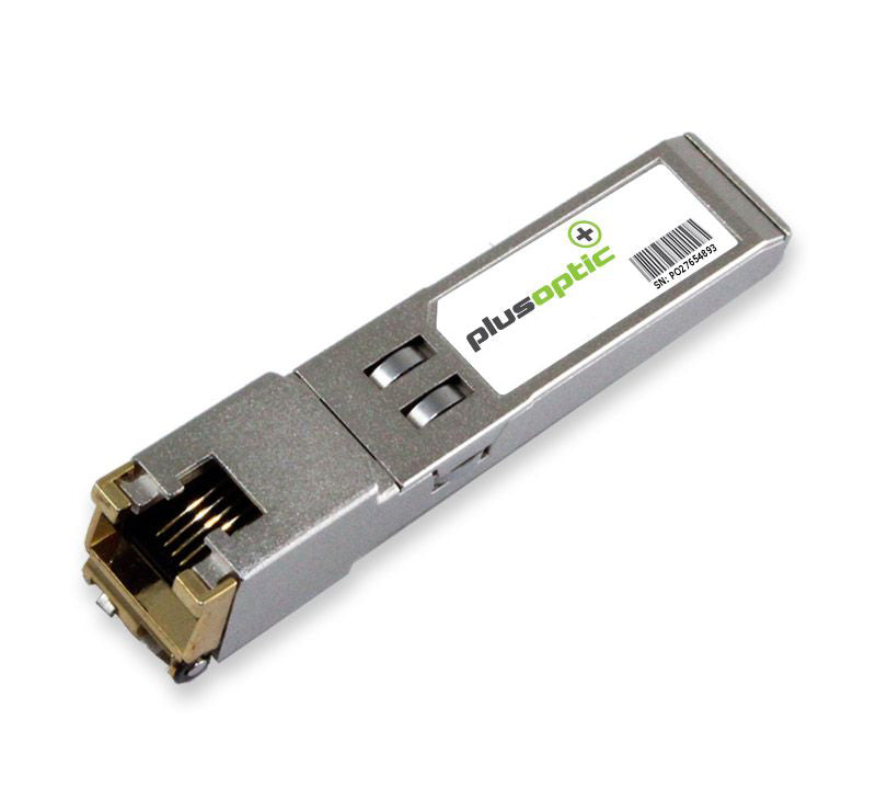 Moxa Compatible 1.25G, Copper SFP, 100M Transceiver, RJ-45 Connector for Copper, Industrial temperature rated | PlusOptic SFP-T-MOXi