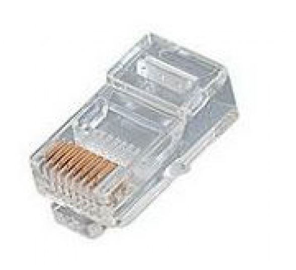 8 Position Stranded  RJ45 Cat 5E Crimp Plug 100 Pack