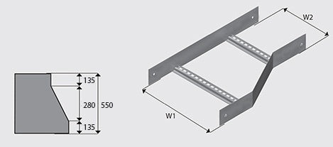 NEMA 1 Cable Ladder Left Hand Reducer ***Call for Pricing***