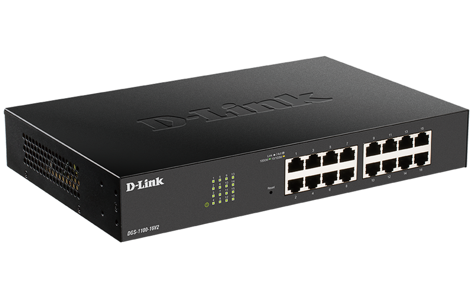 D-Link | DGS-1100-16V2 | 16 Port Gigabit Smart Managed Switch