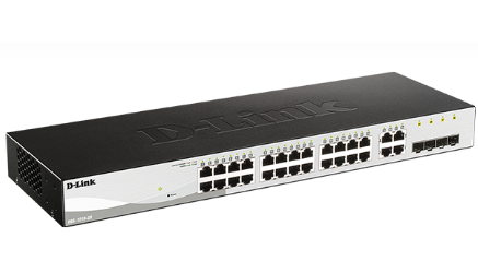 D-Link | DGS-1210-28 | 28 Port Gigabit Smart Managed Switch | 28 RJ45 and 4 SFP (Combo) Ports